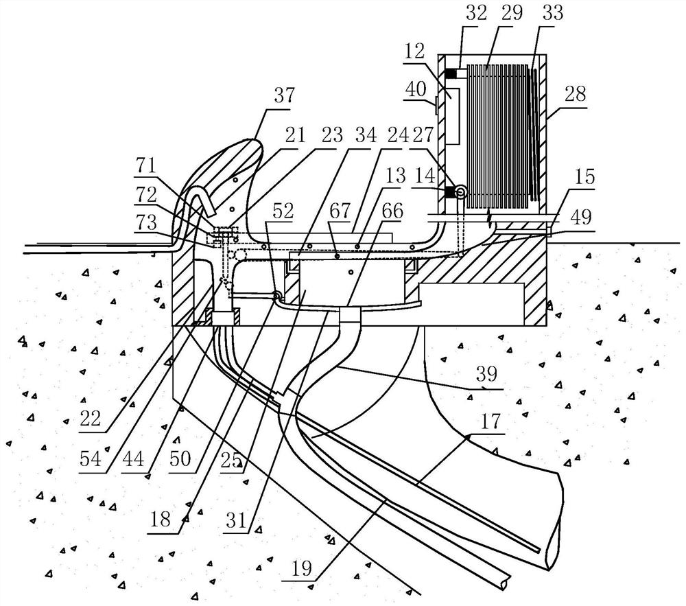 Induction-type water-free squatting toilet with flushing