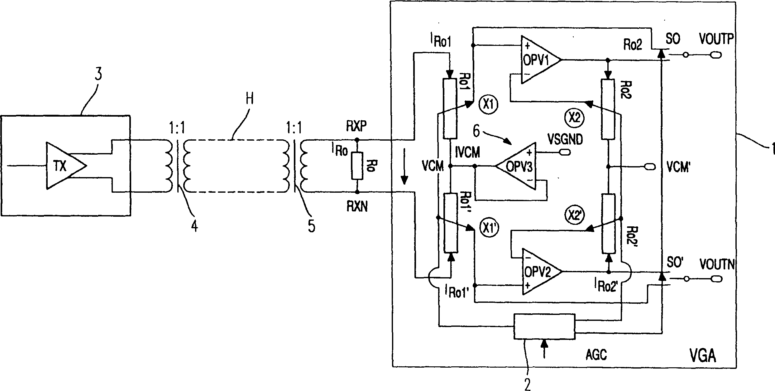 Db-linear variable gain amplifier (vga) stage with a high broad band