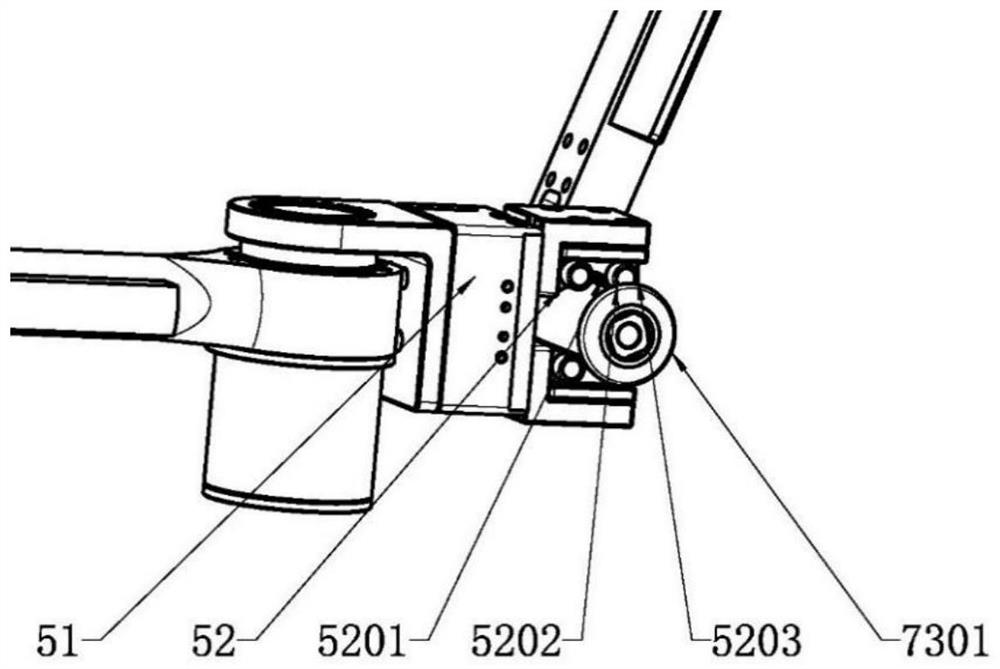 Aircraft cabin door mechanism durability test device and test method thereof