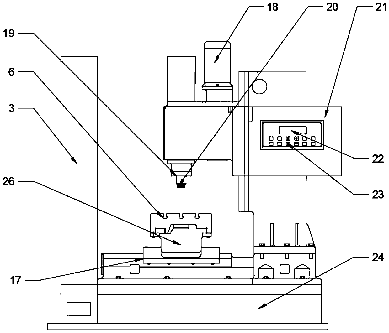 High-precision automatic printing machine information identification system based on external bar code