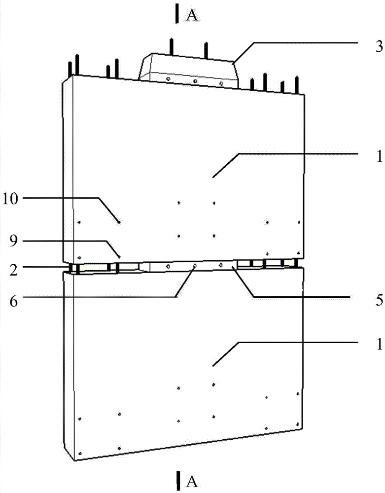 Compound type connection shear wall structure and assembling method thereof