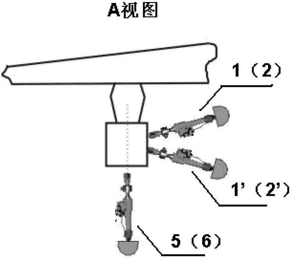 A loading device for structural strength test of aircraft wing crane engine