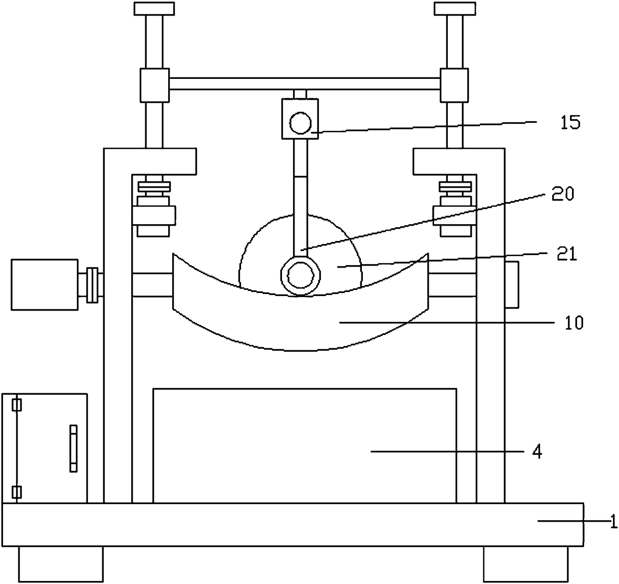 High-efficiency Chinese medicinal material grinding device