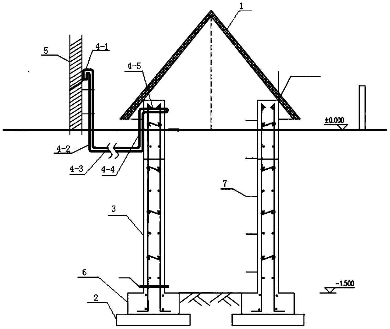 Construction method of battery well