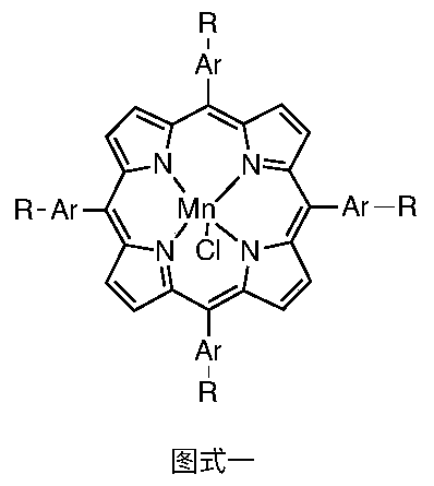 Method for synthesizing tetraaryl manganese porphyrin through synchronous aldehyde and pyrrole condensation and bivalent manganese salt oxidation insertion reaction