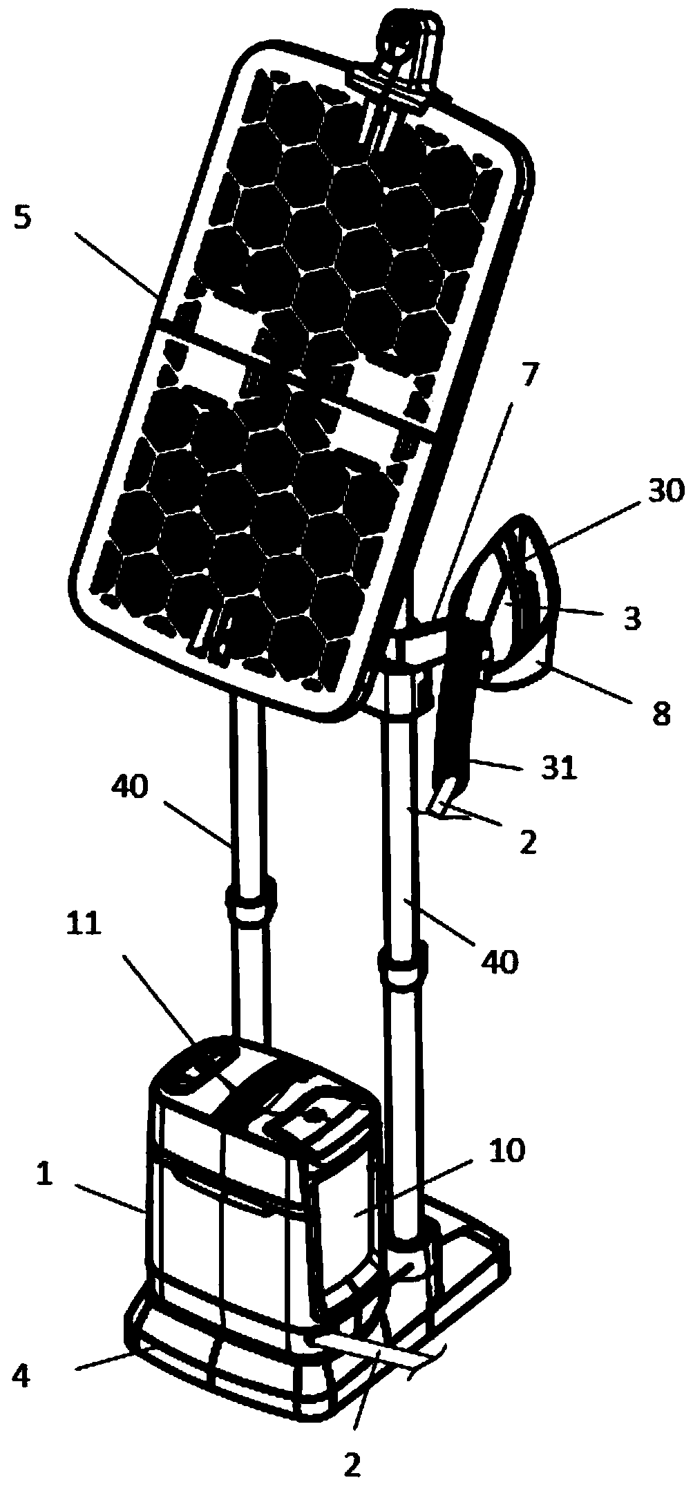 Device for treating laundry with steam