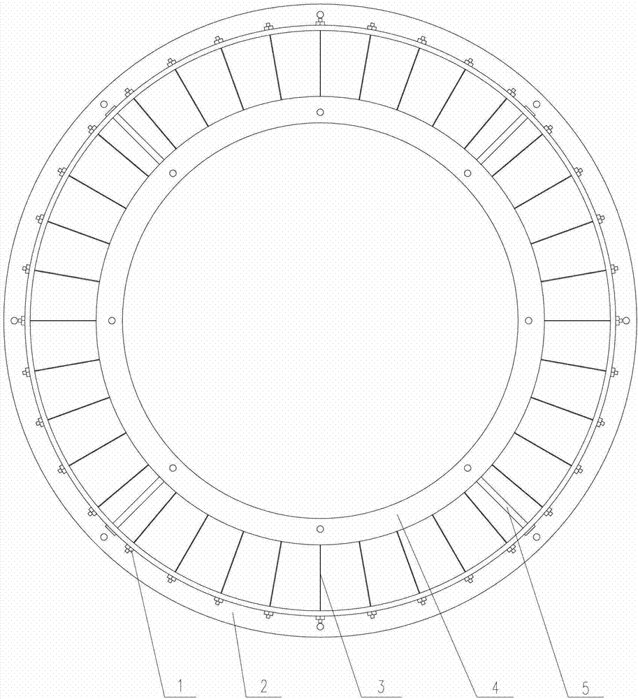 Wire-connected multi-ring vibration-isolating device applicable to spacecraft