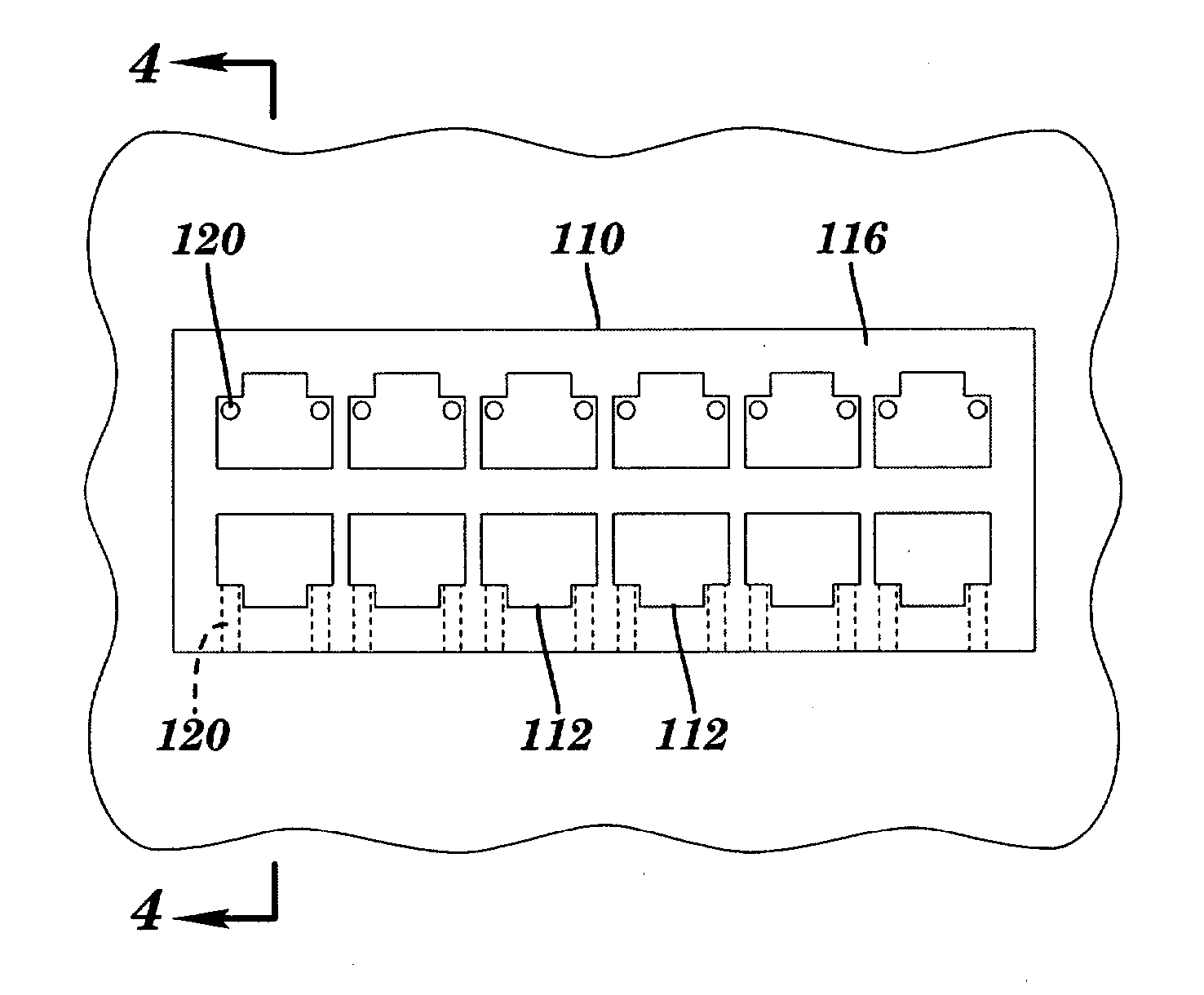 Modular receptacle assembly and interface with integral optical indication