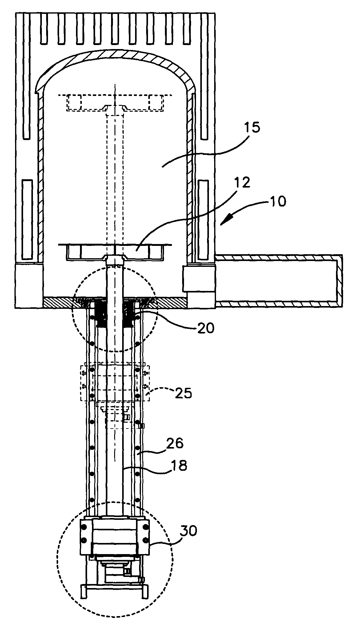 Apparatus for positioning an elevator tube