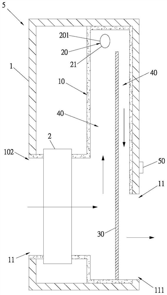 Built-in ultraviolet sterilization device