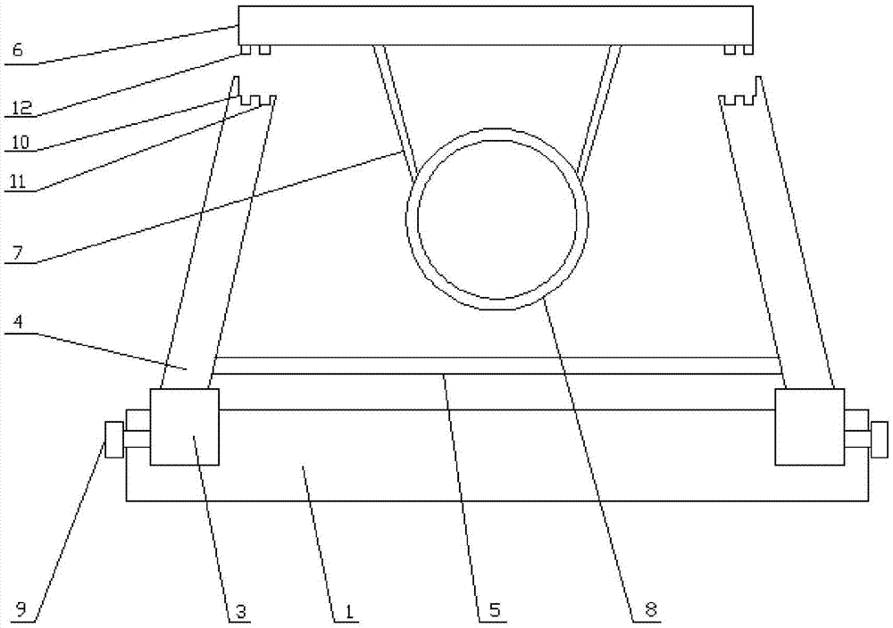 Steel-tube welding support device