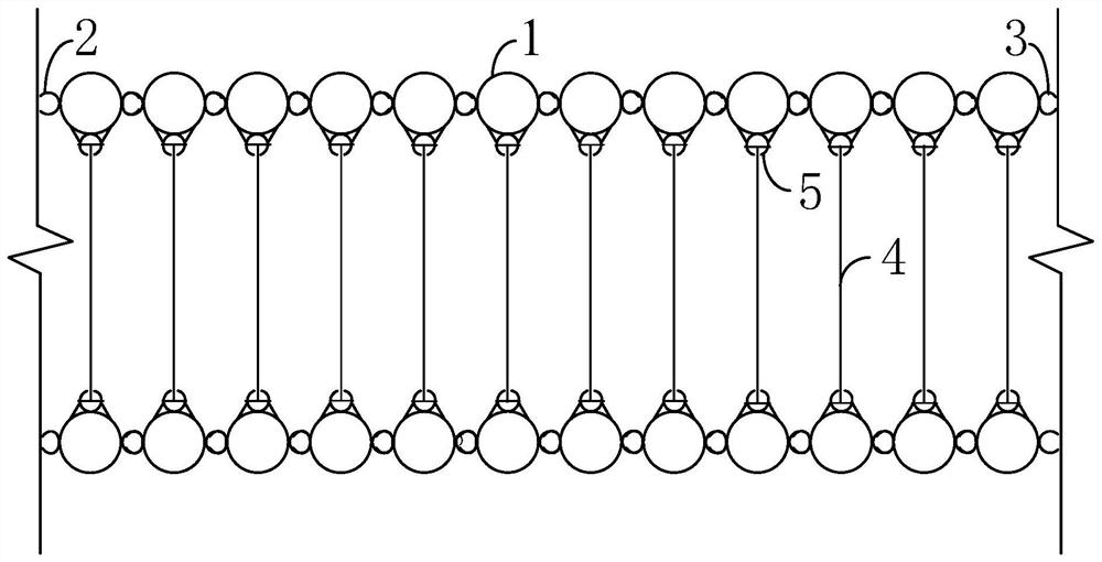 Double-row pile-slab foundation pit support system and its construction method