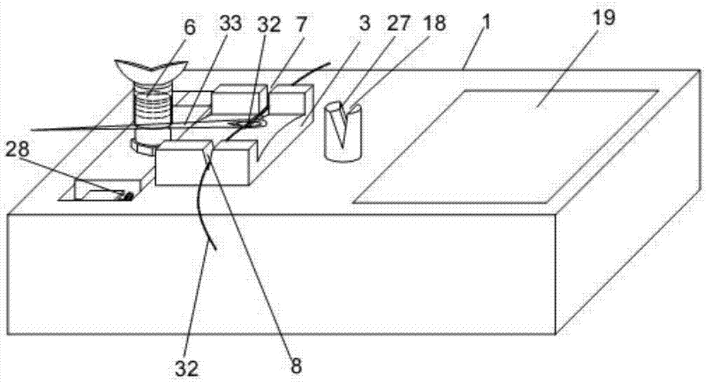 Automatic needle-threading device