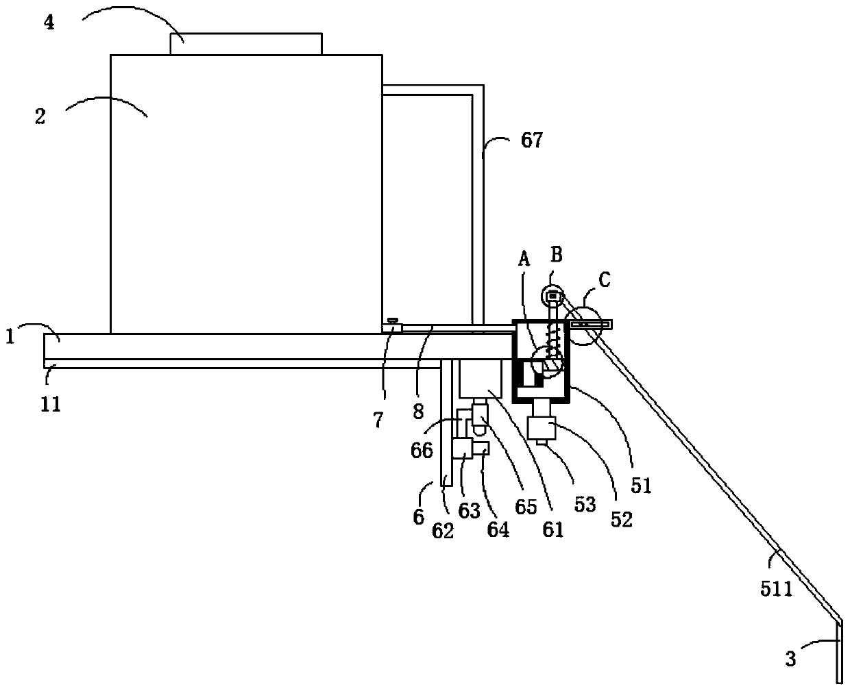 Automatic quantitative dosing platform for water environment treatment