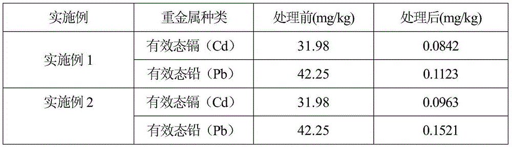Cadmium-lead compound contaminated soil repairing agent and application thereof