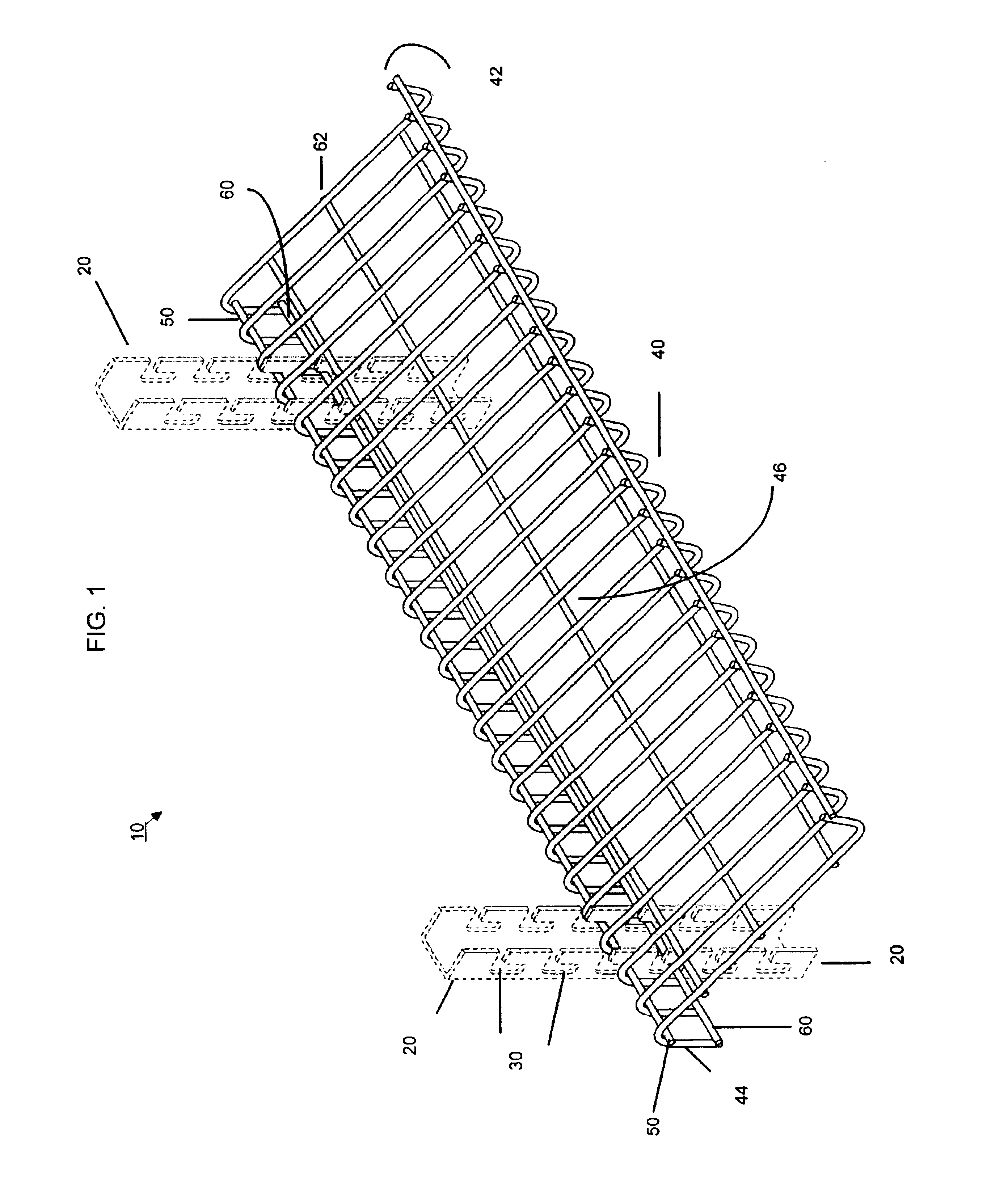 Method and apparatus for a wire shelf hooking onto slotted brackets
