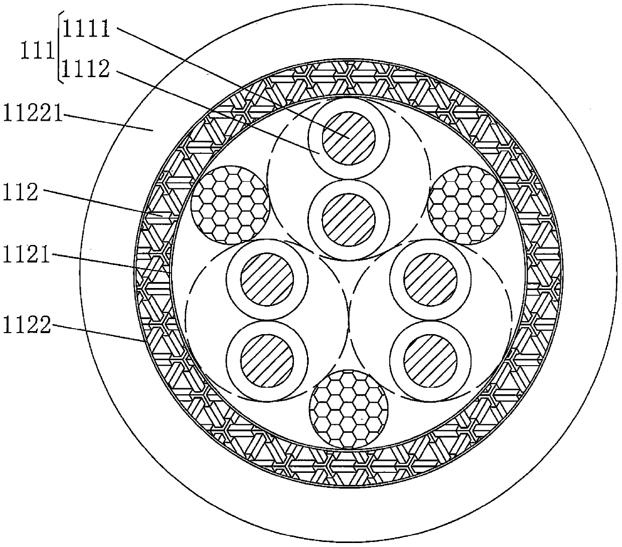 Servo motor dynamic cable