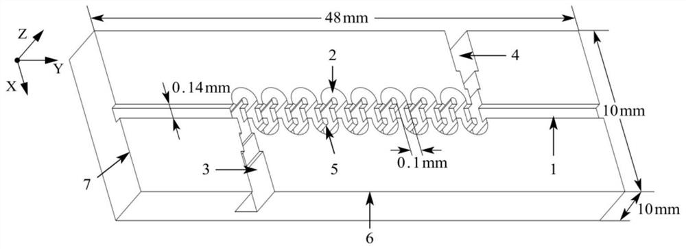 Technological method applied to guaranteeing micro-milling machining precision of folded waveguide slow-wave structure