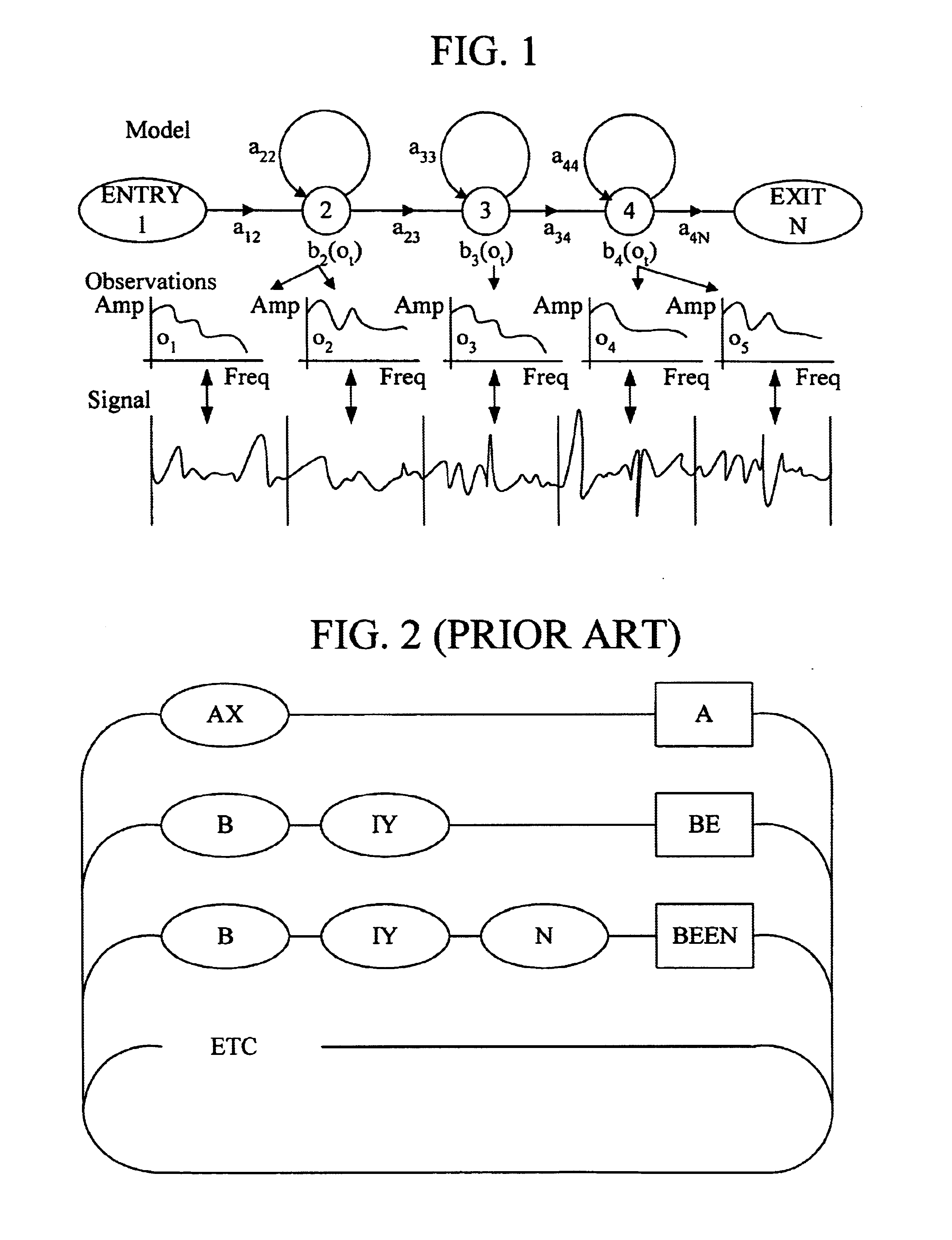 Network and language models for use in a speech recognition system