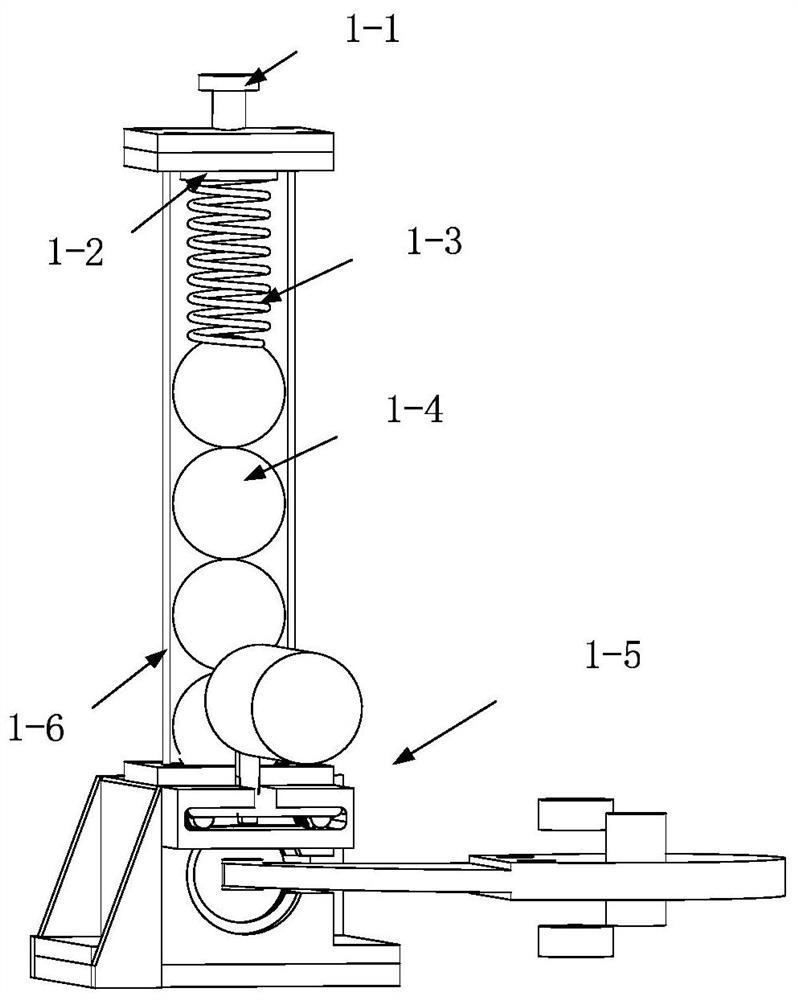 A simulation test device for the recoil force of hydrodynamic high-frequency projectiles