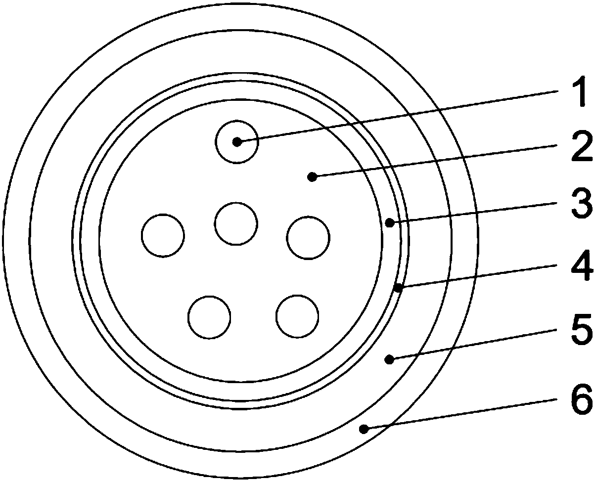 Novel central beam tube-type air blowing micro anti-ant optical cable