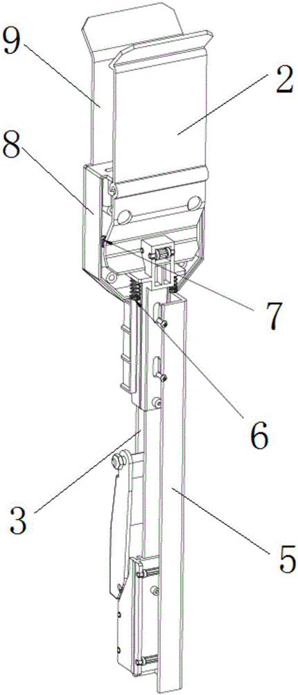 Key-style long-distance power acquisition claw