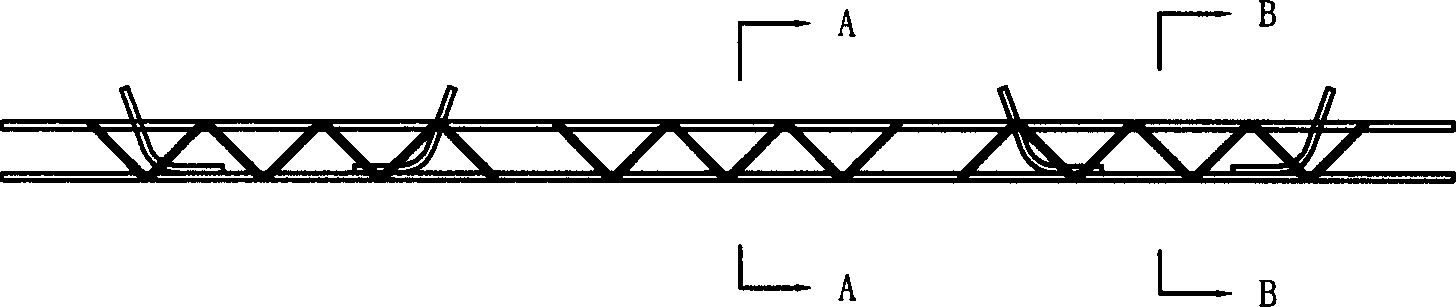 Double-blocked rail without ballast
