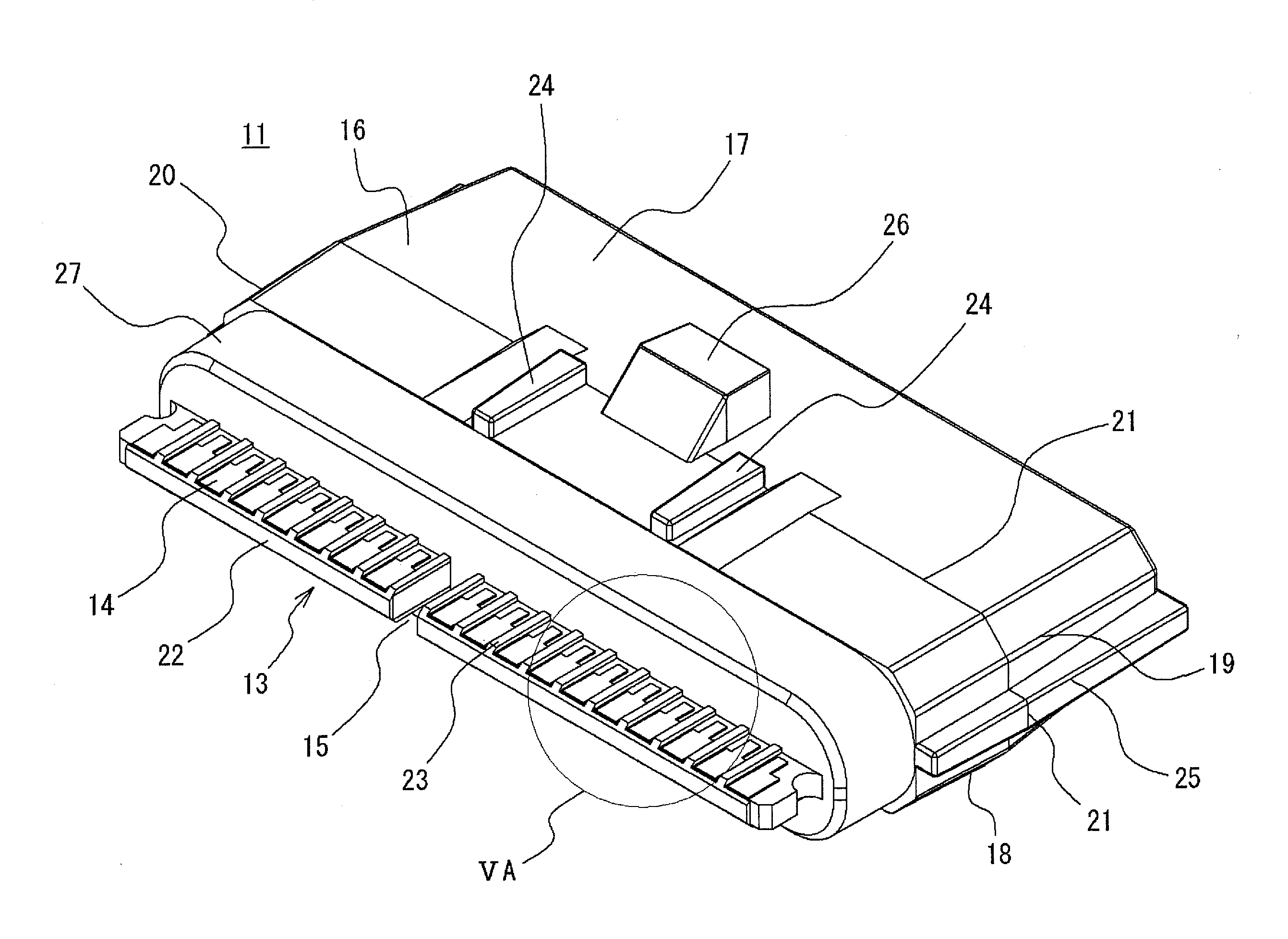 Card member, card edge connector, and method for manufacturing card member