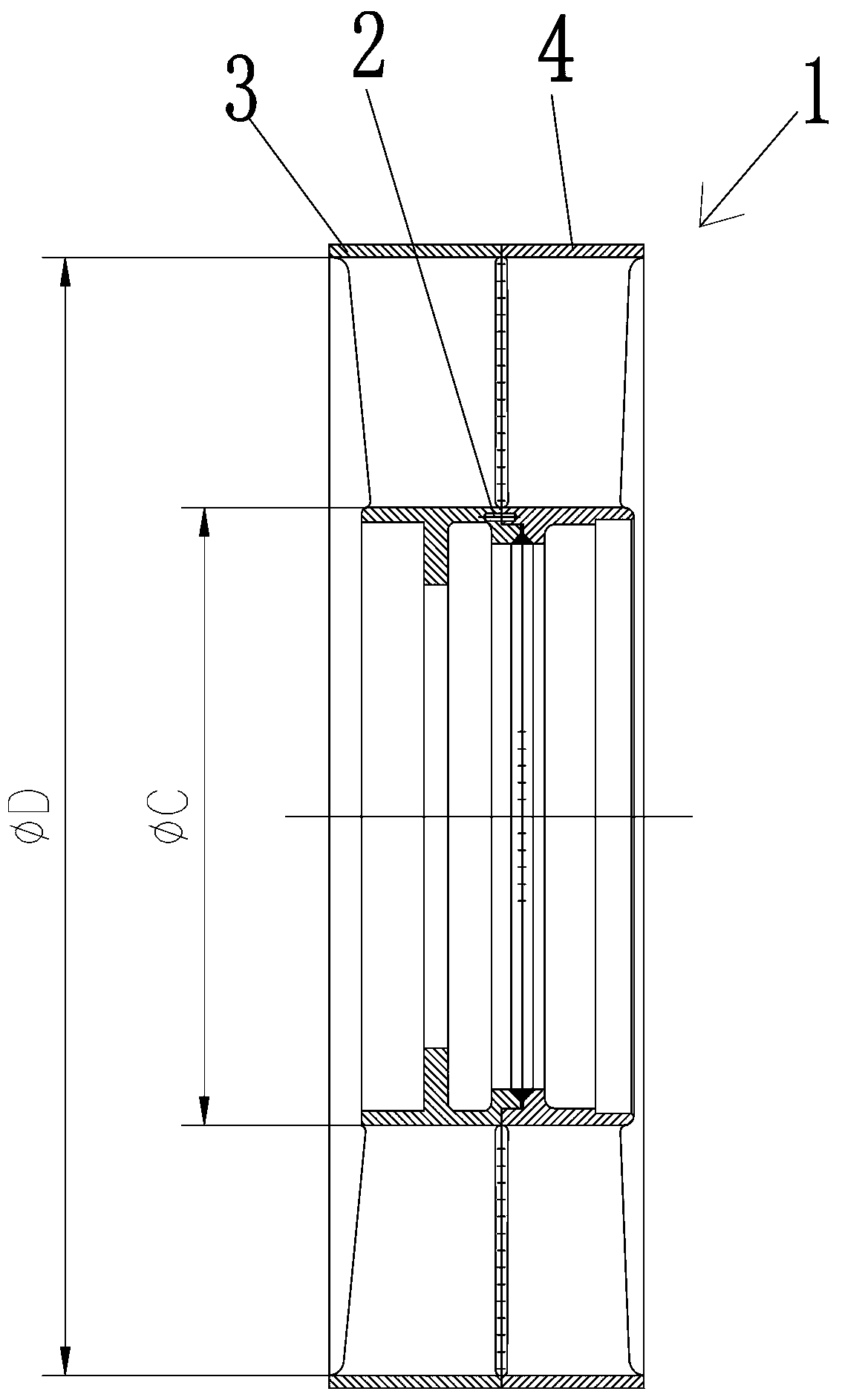 Measuring tool for rectifier channel and method for measuring rectifier channel