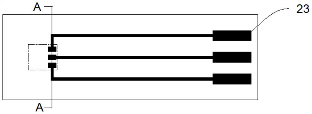 Integrated circuit board structure of electrochemical detection electrode and manufacturing method of integrated circuit board structure