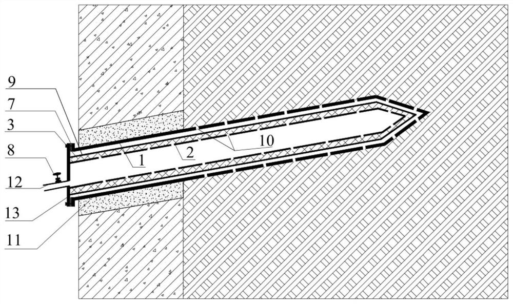 Recyclable foundation pit enclosure protection body water leakage rapid plugging device and its construction method