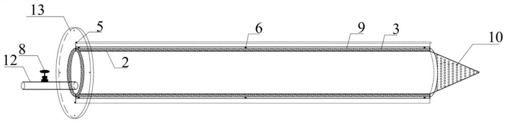 Recyclable foundation pit enclosure protection body water leakage rapid plugging device and its construction method