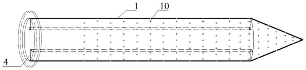 Recyclable foundation pit enclosure protection body water leakage rapid plugging device and its construction method