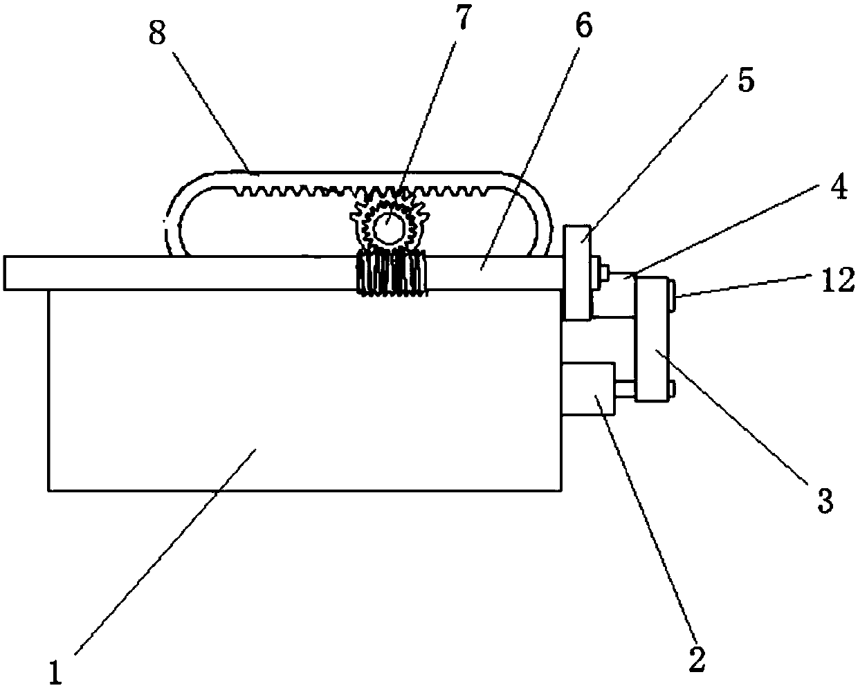 Left-and-right movement mechanism for mandible treating device