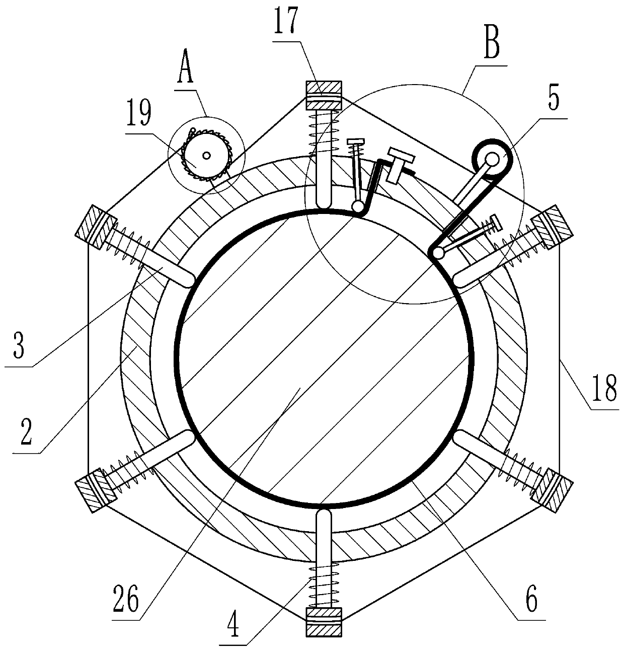 A non-stop automatic oiling device for the top roller of a draw frame