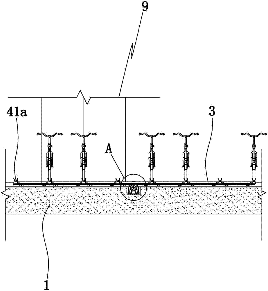 Cartridge holder type storing and taking structure
