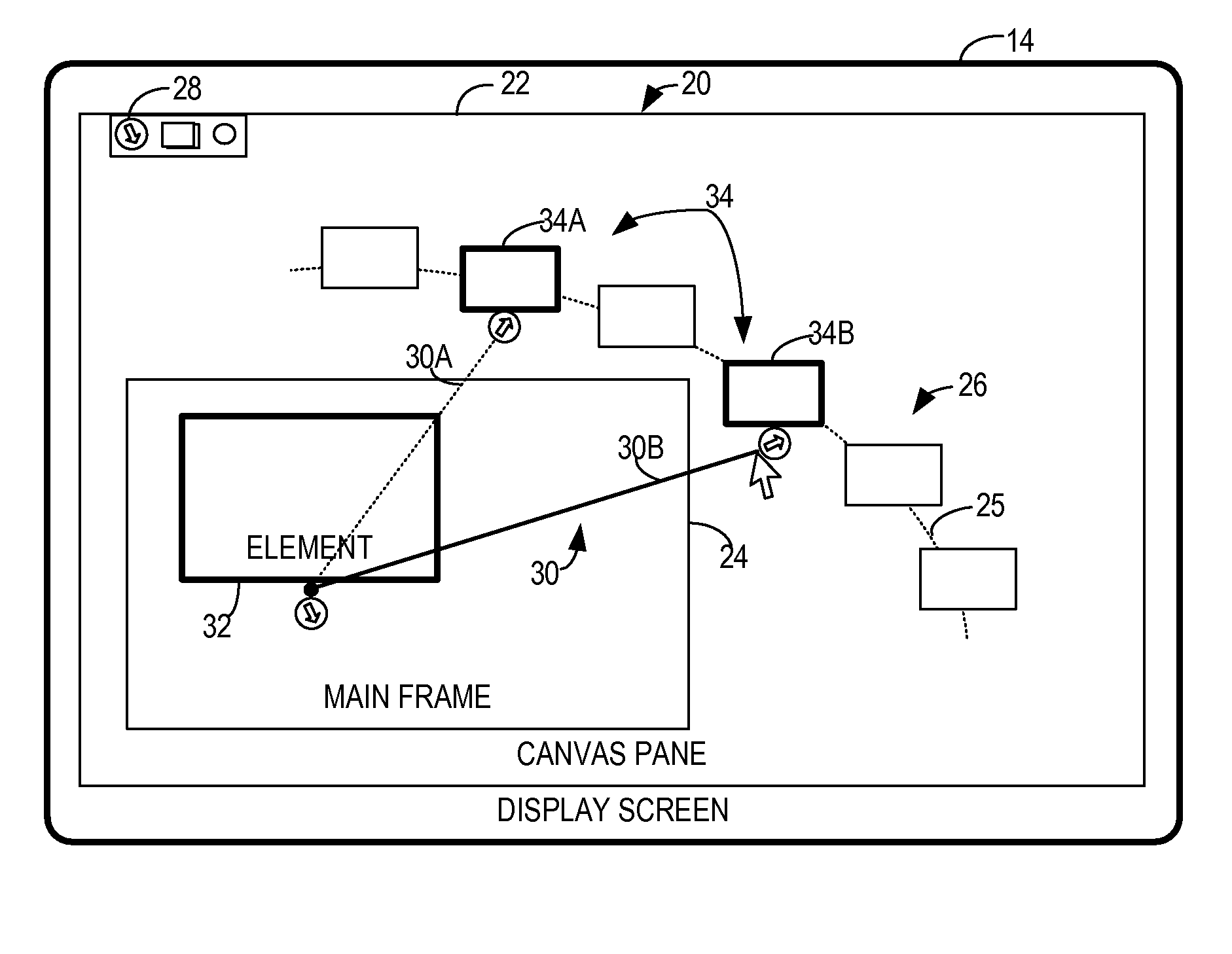 Graphical user interface for multi-frame presentation