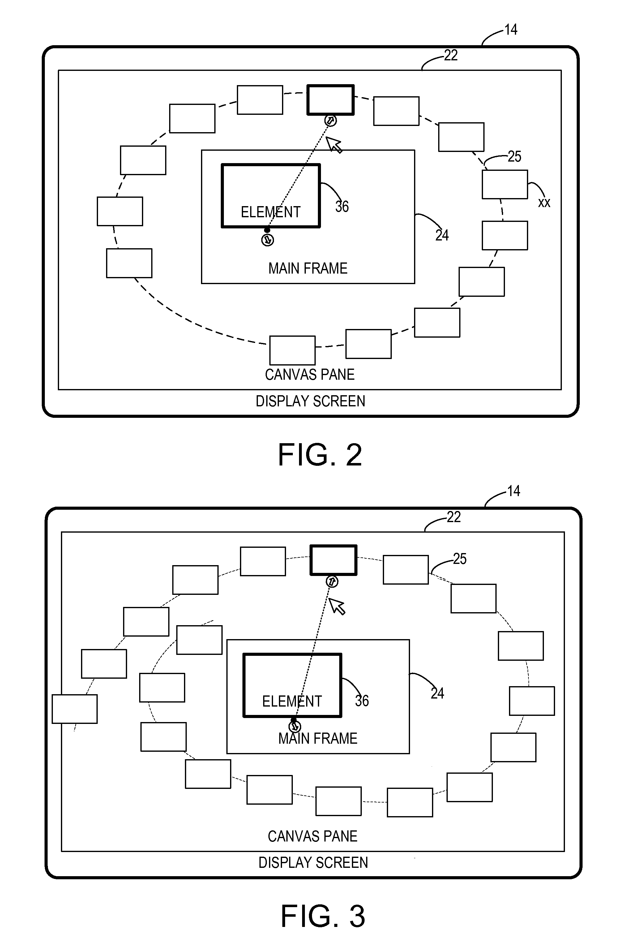 Graphical user interface for multi-frame presentation