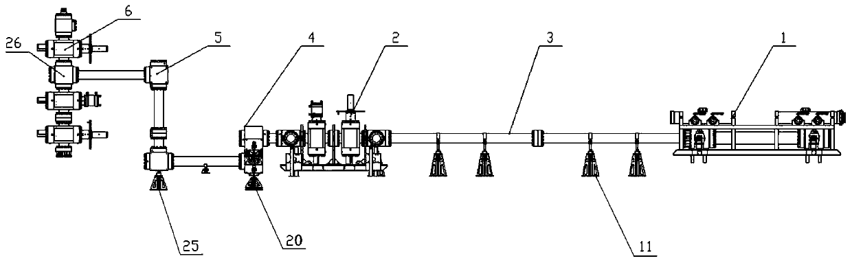 Fracturing conveying ground manifold system