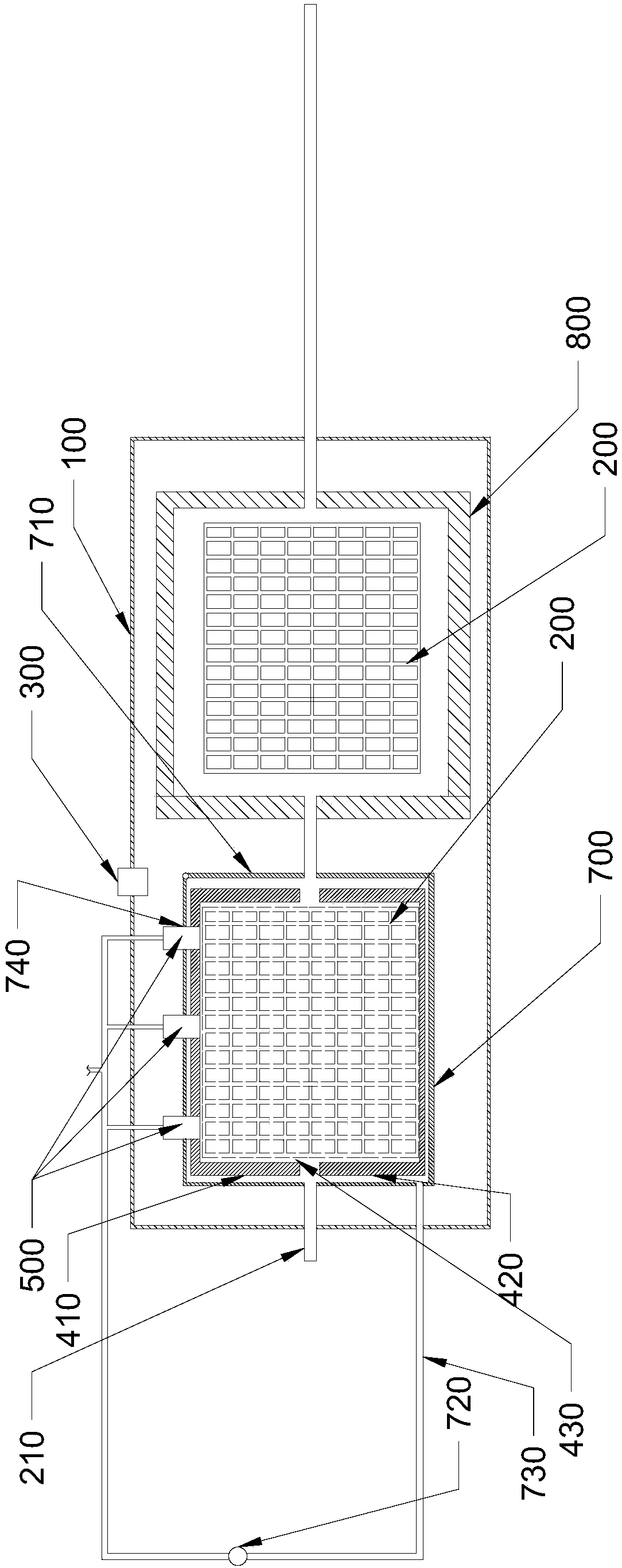 Vacuum drying box for quickly drying extract