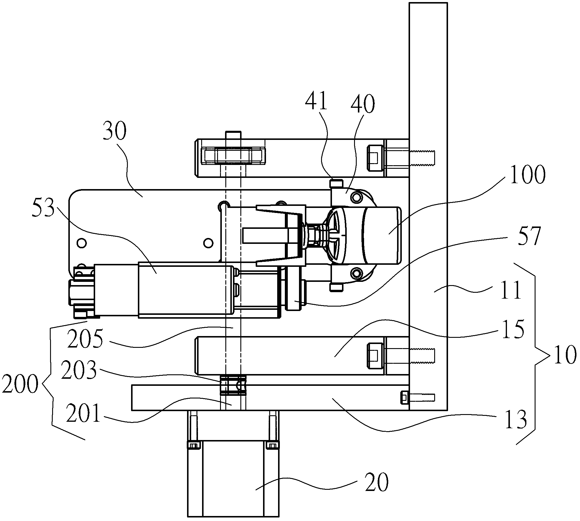 Spray gun control mechanism and spraying device