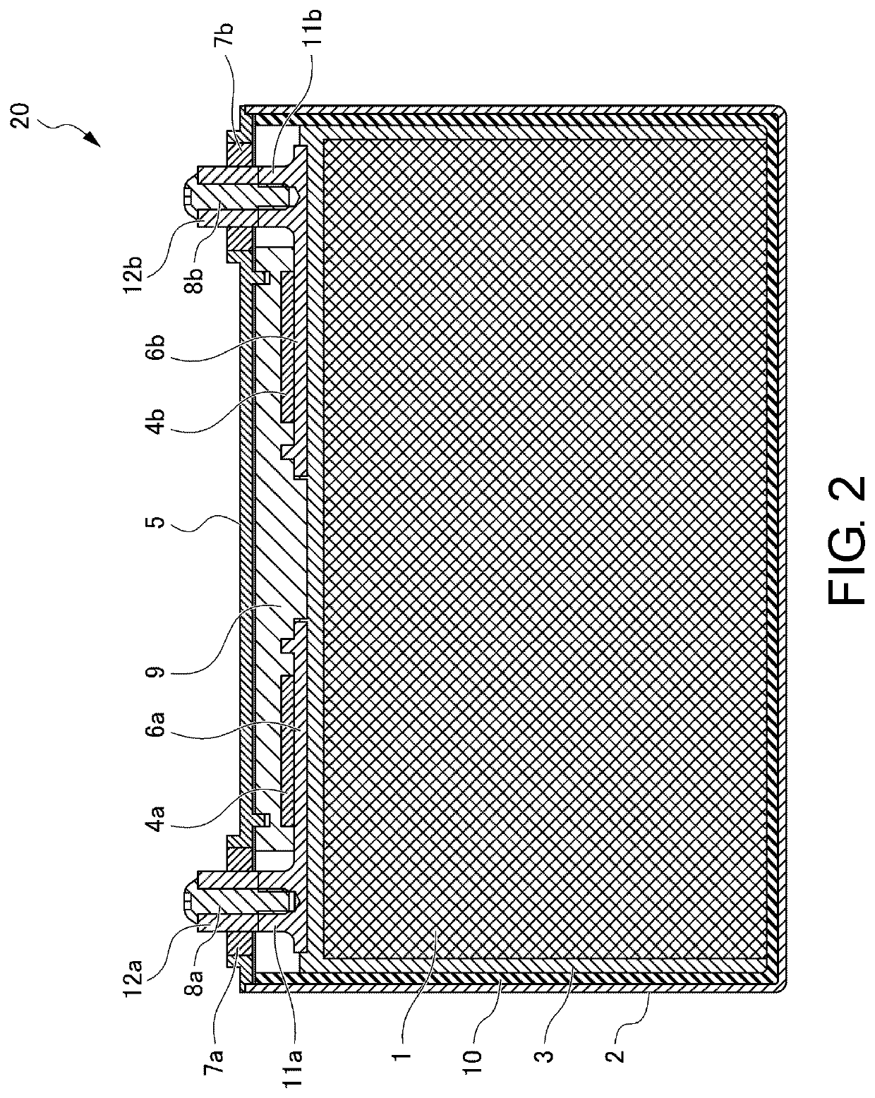 Cell structure of solid state battery