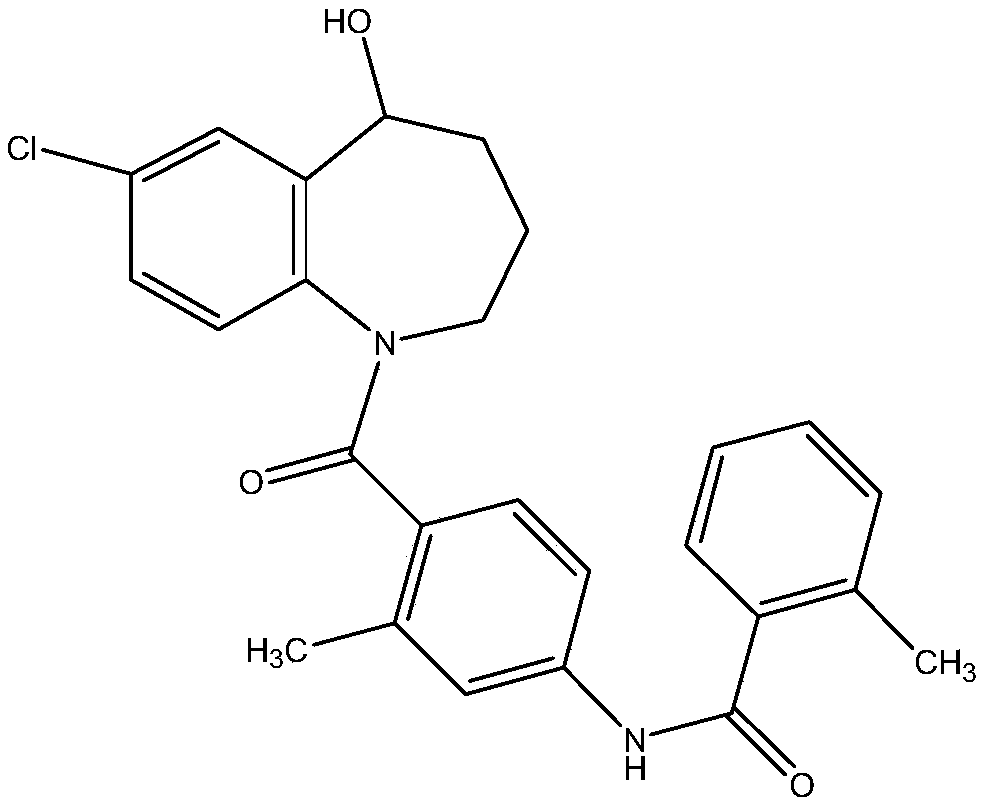 Medicine for preventing and treating motion sickness and meniere diseases and medicinal application of tolvaptan