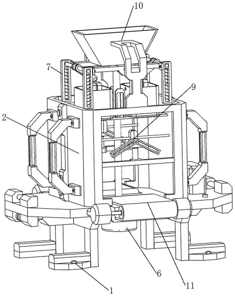 Quantitative injection device for drying agent processing