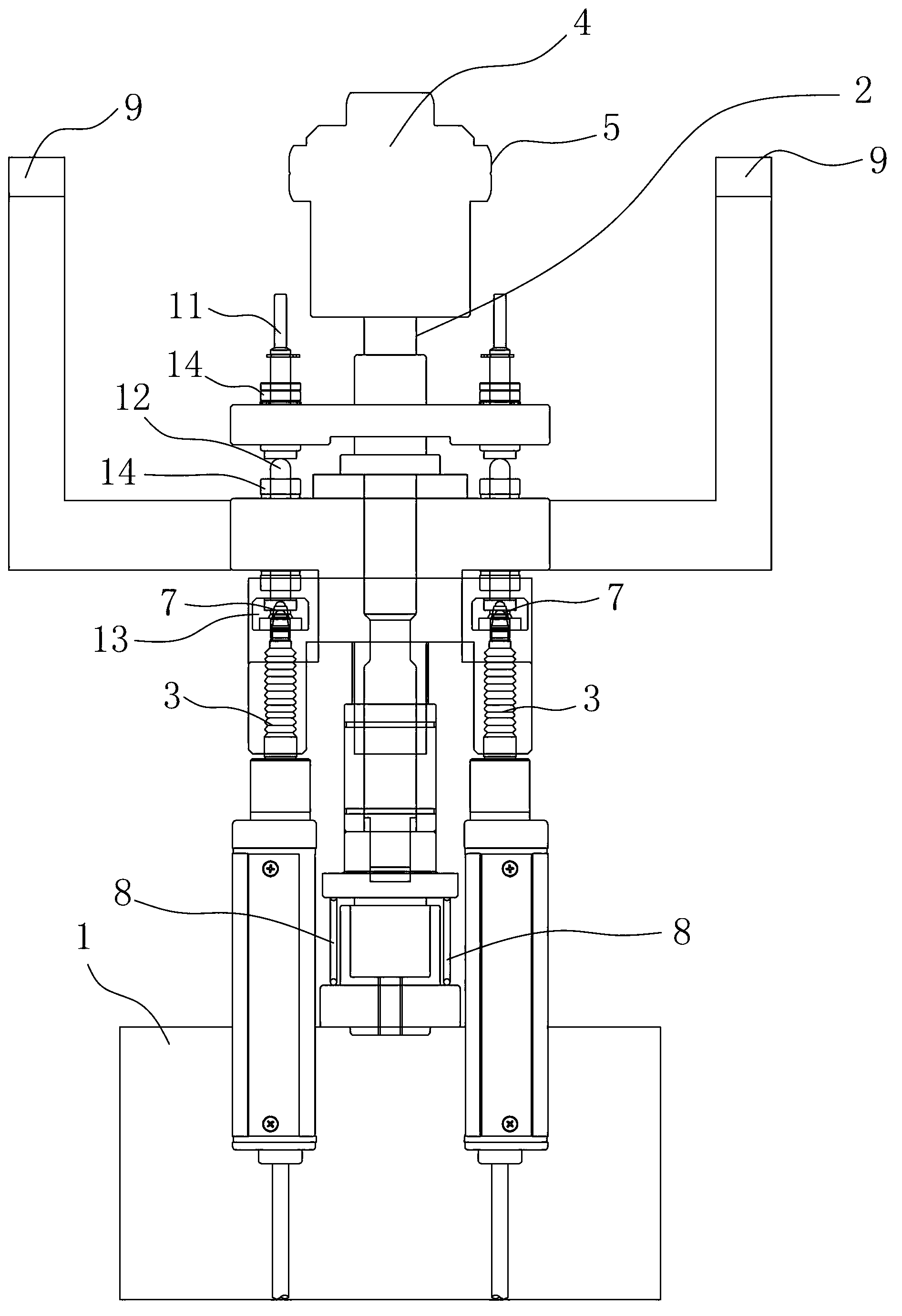 Device for rapidly detecting inner diameter and height of magnetic shoe housing assembly