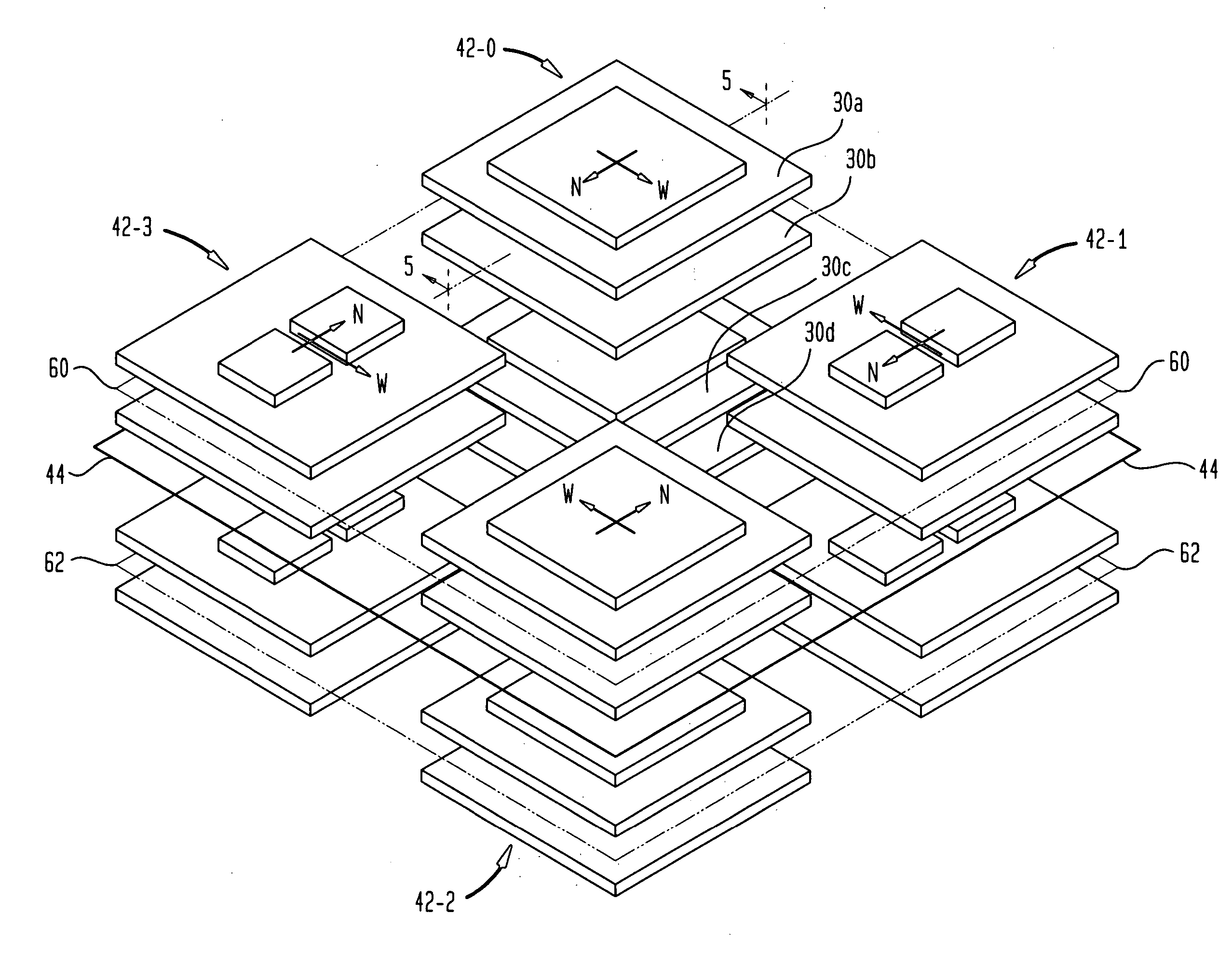 Stacked packages and systems incorporating the same