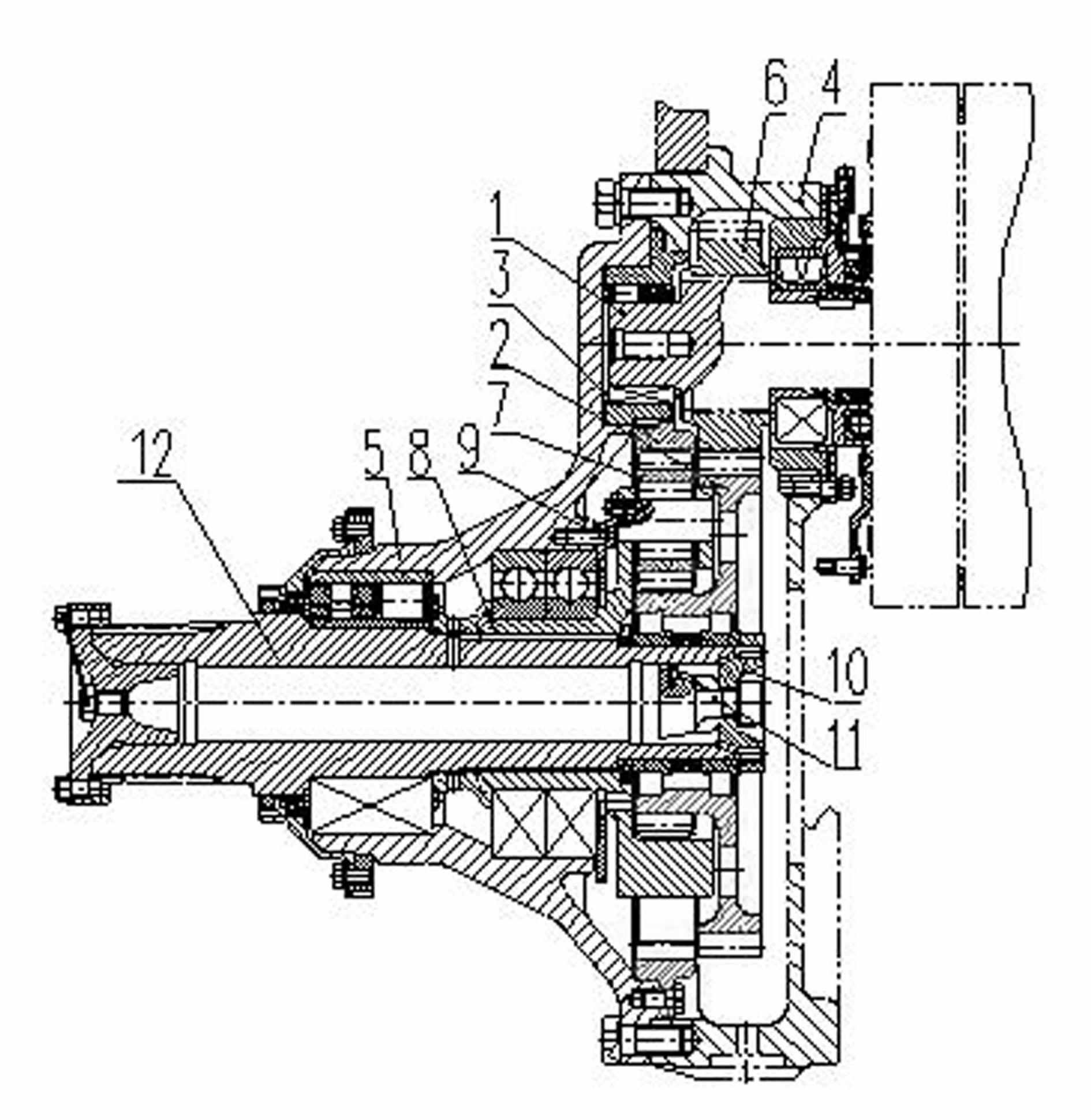 Speed reducer for heavy-duty vehicle
