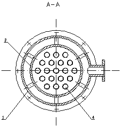 A spiral electric heating device for high temperature and high pressure gas