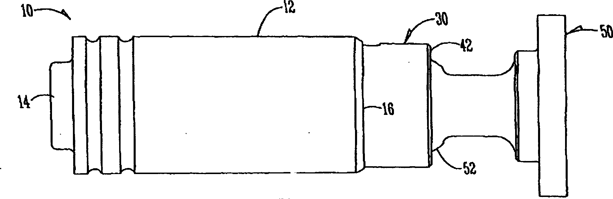 Hydraulic piston having enclosed cavity and method for making the same