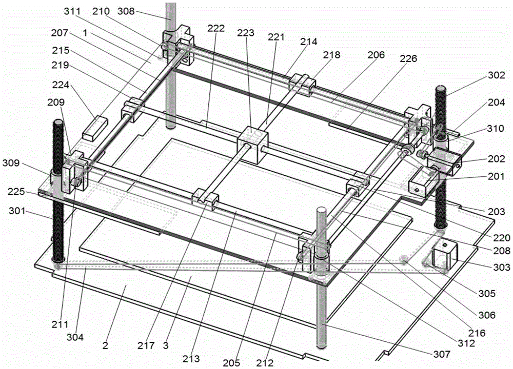 A 3D printing system structure